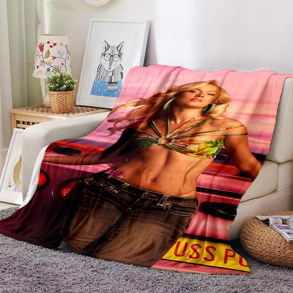 Zara Larsson Theme Printed Blanket - Perfect for Couch, Bed, Travel & Outdoor Use | Machine Washable, Cozy & Durable.