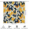 Orange Citrus Fruit Pattern Shower Curtain Botanical Tropical Nature Farmhouse Bathroom Decor Waterproof Fabric Backdrop