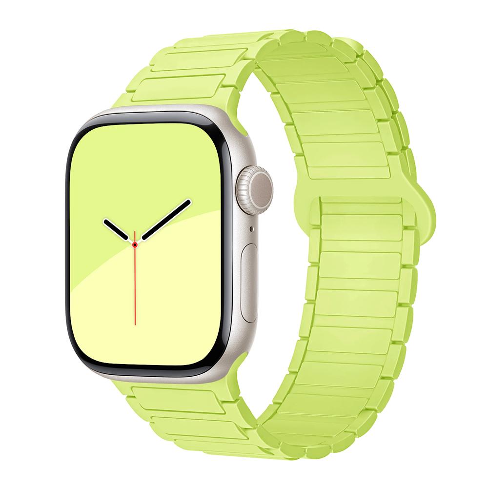 bands for Apple Watch strap 40mm 46mm 45mm 44mm 41mm 49mm Magnetic Silicone correas Bracelet iWatch Series 11 10 9 8 Se ultra2 3