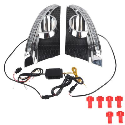 1 Par Luz Diurna para Coche Señal de Giro DRL LED Cubierta de Lámpara Antiniebla para Captiva 11?13