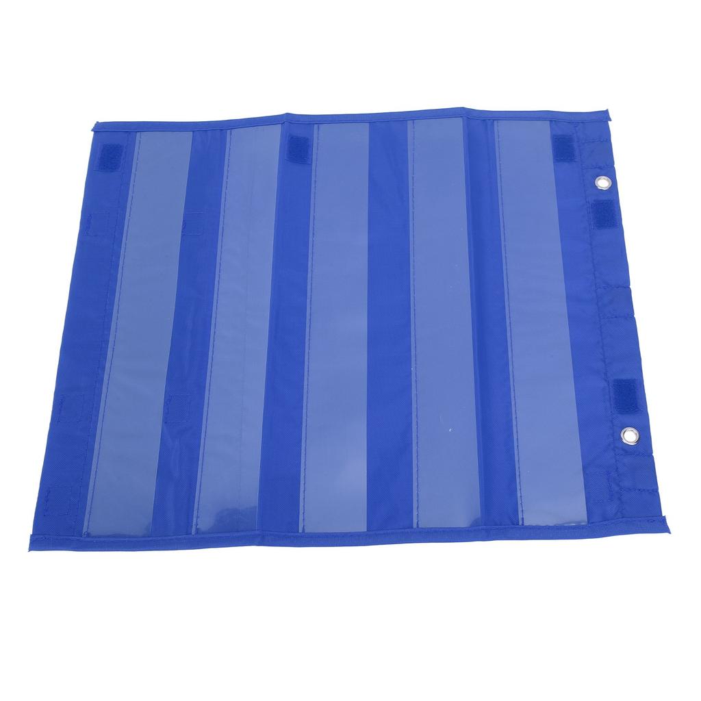 Magnetic Pocket Chart 5 Rows Transparent Schedule Pocket Chart for Home School Classroom Activities Blue
