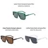 Fashion Square Oversized Sunglasses With Uv400 Protection For Outdoor Activities And Style