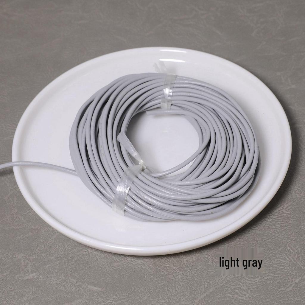 3MM Colored Leather Cord for DIY Jewelry: Round Leather Strip for Bracelet and Necklace Crafting