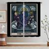 Terror Tarot Modern Living Room Curtains for Camera Tulle in Kitchen Curtains 2 Pieces Window Home and Decoration Curtain Rods