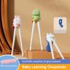 Cartoon Animal Training Chopsticks With Dust-proof Box Beginner Chopsticks Kids Eating