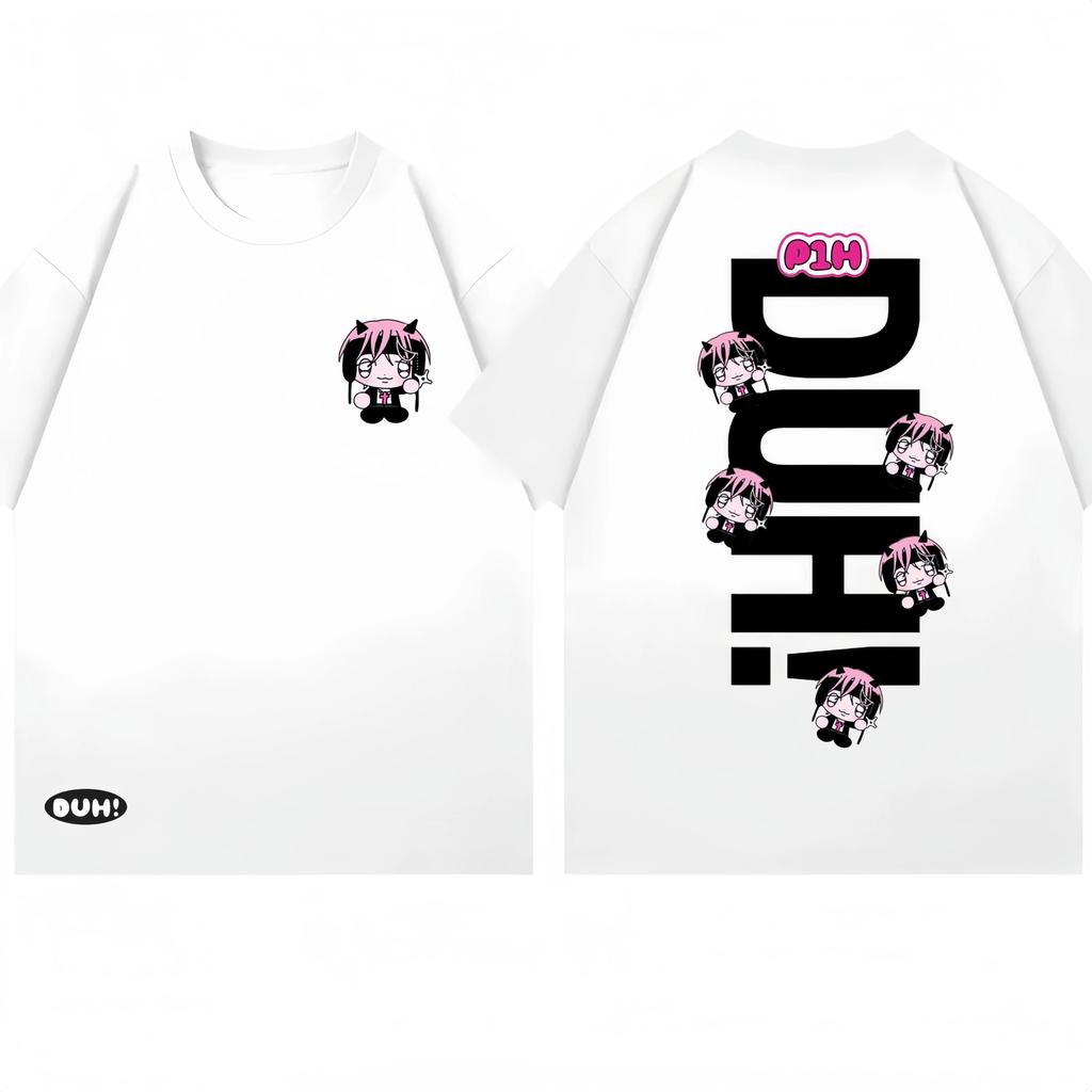 2025 Summer's New Korean P1Harmony Q-style Printed Graphic T-shirts for Women Short-sleeved T-shirts High-quality Streetwear