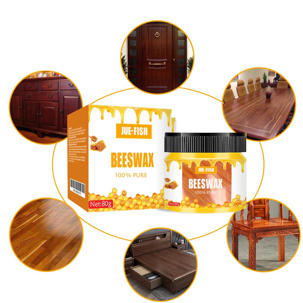 Professional Beeswax Wood Polish Furniture Natural Floor Wax Scratch Repair Restoration Protector Waterproof Anti Scratch Shine