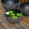 Plant Pot with Drainage, Resin Planter for Indoor Outdoor Plants, Medium Flower Pots for Patio, Balcony Garden Decor