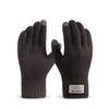Winter Men's Winter Cycling Cold-proof Student Knitted Warm Men's and Women's Wool Gloves Touch Screen Autumn and Winter Plus Velvet and Thickening
