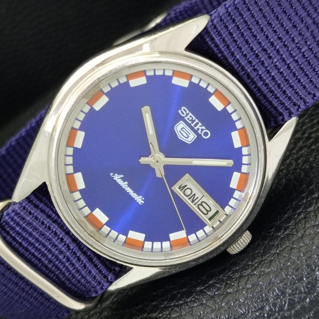

АВТОМАТИЧЕСКИЕ ВИНТАЖНЫЕ ЧАСЫ SEIKO 5 ЯПОНИЯ 6309A МУЖСКИЕ С СИНИМ ЦИФЕРБЛАТОМ a701316-5 R206a-a701316