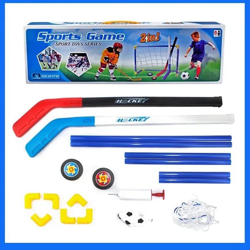 Mini Folding Kids Indoor/Outdoor Durable Football Training Sport Play Games Kit Portable Soccer Ball Net Goal Set Children Gift