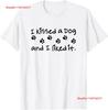 I Kissed A Dog And Liked It T Shirt for Animal Lovers Vintage Washed Homme Stylish Fashion Comfortable Versatile Breathable
