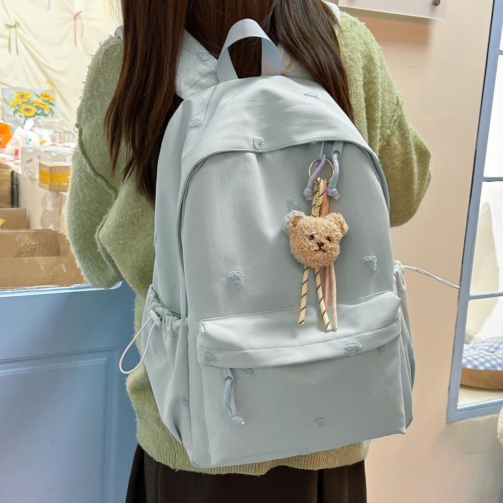 Schoolbag new Japanese high-value girl schoolbag primary school students sweet candy-colored backpack junior high school light shoulders
