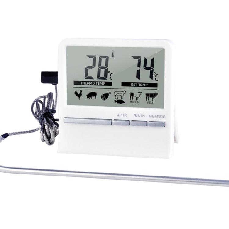 Digital Kitchen Thermometer Probes MeatBarbecue Food Temperature Meter with Timer