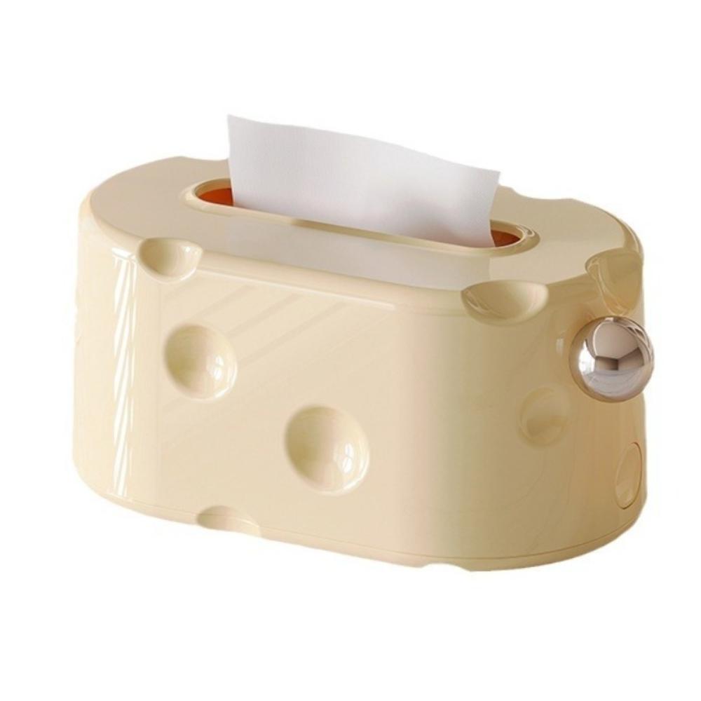 Cheese Shaped Tissue Box Holder Creative Napkin Storage Box Decorative Paper Drawer Box  Bathroom