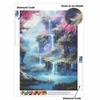 Creative Diamond Painting Kit for Adults DIY Waterfall Picture Canvas for Leisure Craft Wall Art and Gift Making Fun Set