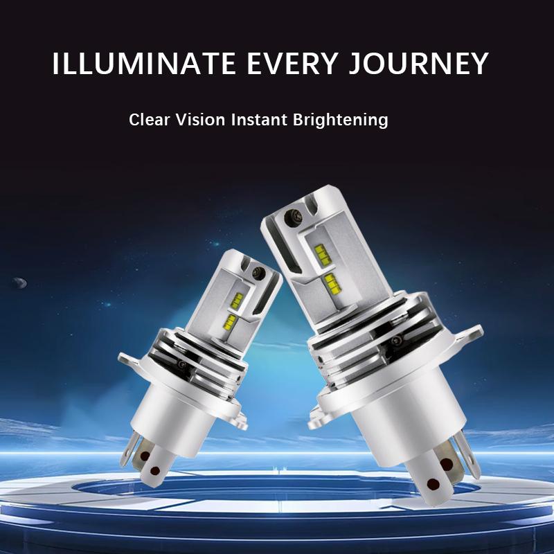 1Pcs H4 LED Motorcycle Headlight Bulb CSP for Car Motorcycle H4 LED Hi/Lo High and Low Beam Motorbike Headlamp 12V 24V