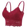 Women Solid Color Lace Bra Adjustable Strap Vest Bra