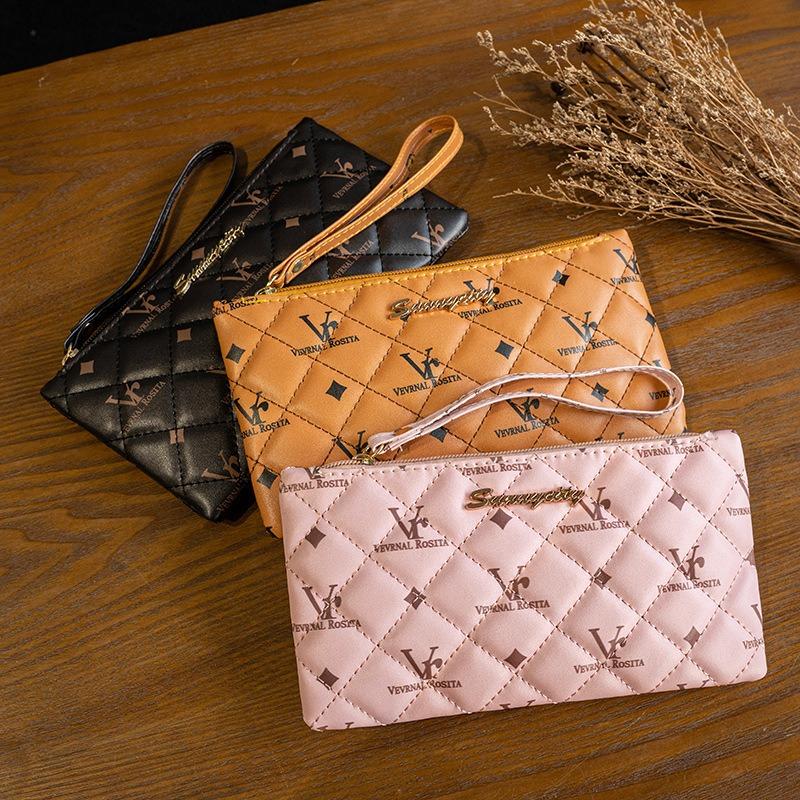 Dameveske Mobiltelefonveske Mote Alt trykt myntveske Advanced Sense Clutch Bag