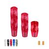 Crystal Shift Knob 10cm 15cm 20cm Universal Octagon Bubble Twist Glitter Transparent with Custom Adapter (15cm, Red)