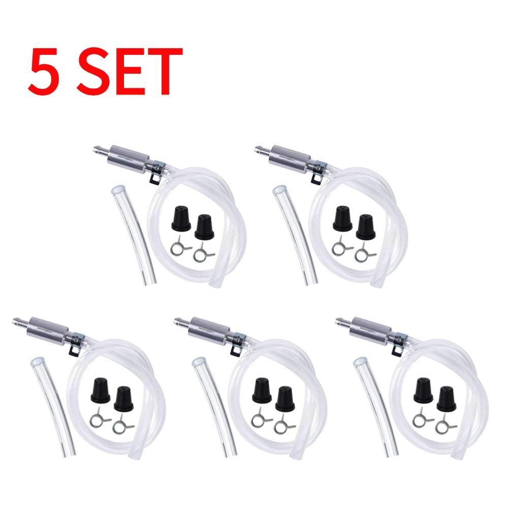 1/3/5SET Brake Fluid Bleeder Hose with One-Way Non-Return Check Valve Auto Car Vehicle Motorcycle Brake Clutch Hose Kit
