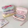 Desktop Storage Korean Style Pencil Case Sweet Lace Bow Pencil Pouch  Stationery Holder