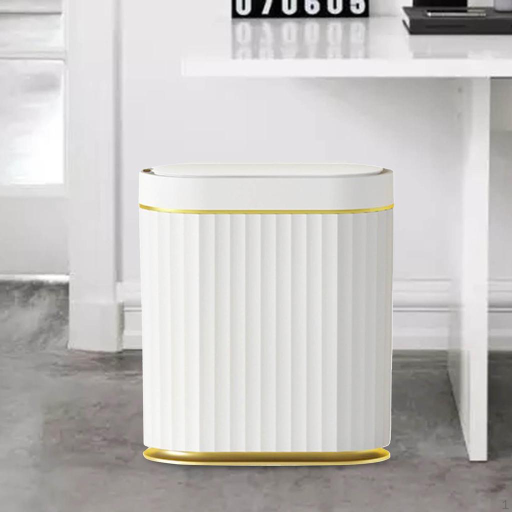 Automatic Garbage Can, Electric Bin, USB Rechargeable Narrow Storage Bucket, Waterproof