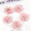 2/5Pcs 6CM Chiffon Fabric Artificial Flower For Home Room Wedding Invitation Artificial Flowers For Dress Decoration Accessories