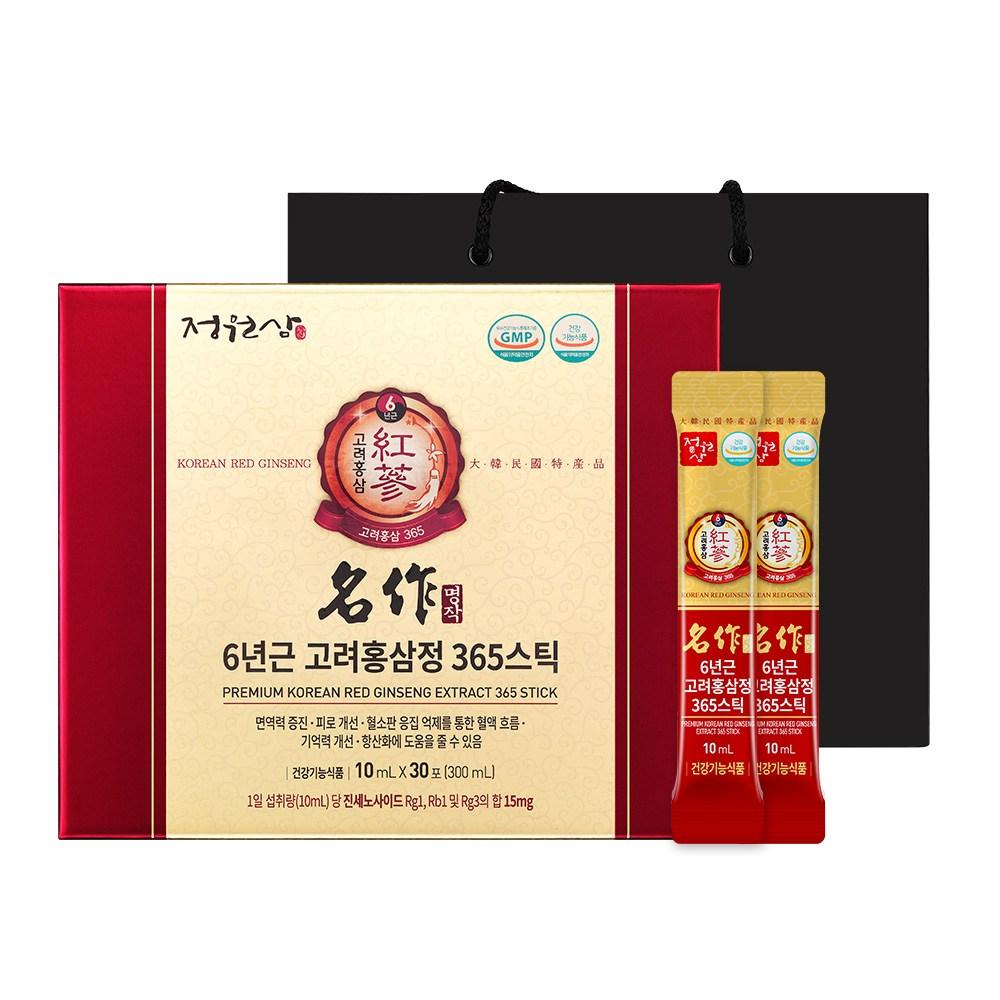 Jeongwonsam 6-Year-Old Korean Red Ginseng Extract 365 Stick Masterpiece 1 pcs 300ml