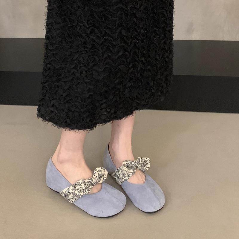 Fashion SUOJIALUN Autumn New Brand Women Flat Shoes Fashion Bow-knot Ladies Casual Dress Mary Jane Shoes Soft Flat Heel Single Shoes