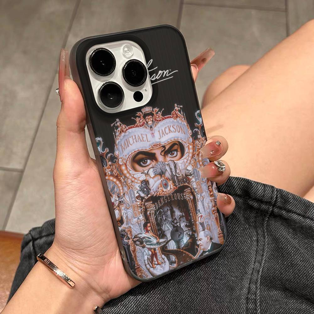 Pop Singer Michael Jackson Phone Case For IPhone 17 16 15 11 12 13 14 Pro Max Soft Corrugated Silicone Cover Case