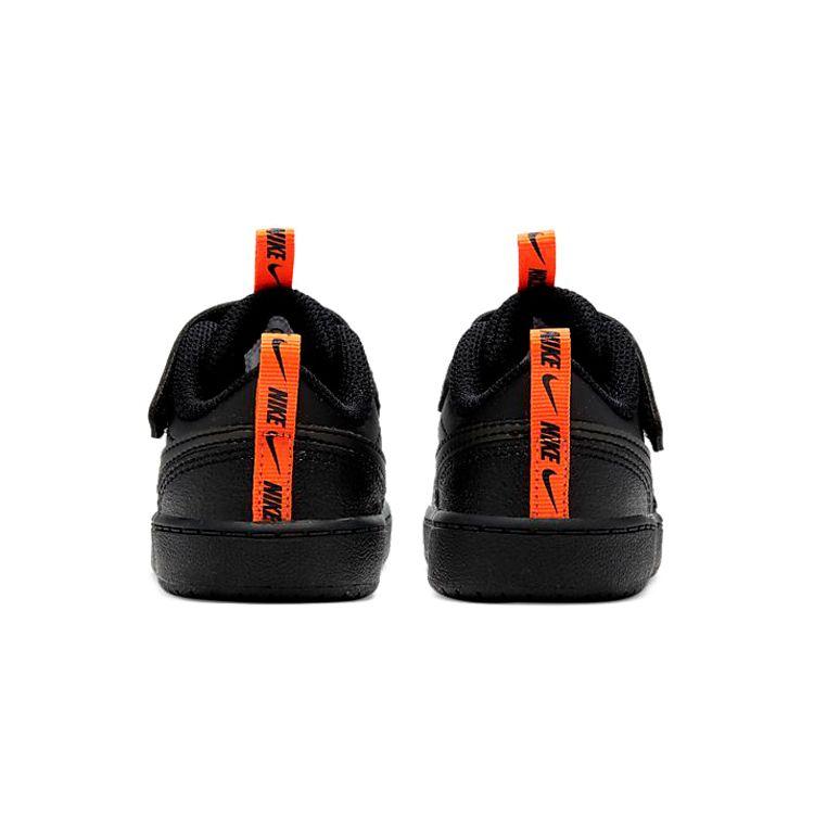 Nike Court Borough Low 2 SE TD Black Total Orange Baby Sneakers CT3963-001