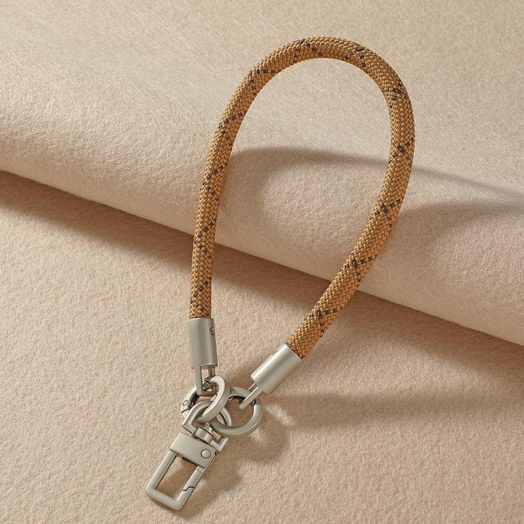 Kerngefülltes Nylon-Paracord-Handy-Lanyard mit Perle, Metallschnalle, Strapazierfähiges und Vielseitiges Armband