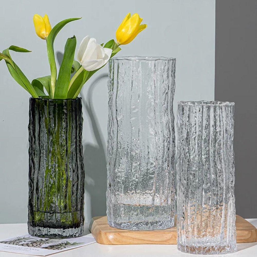 

Thickened Glacier Vase Stability Bud Vases Modern Clear Glass Vase Decoration S
