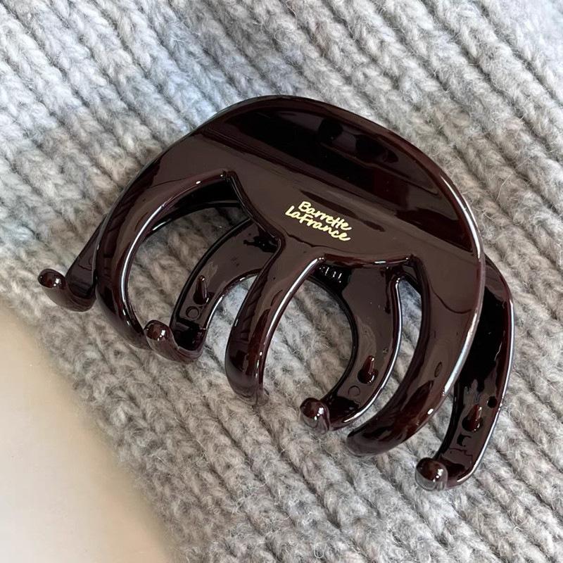 Acrylic Wave Grab Clip for Women 2025 New High-end Hair Clip Large Hair Volume Large Shark Clip Back of the Head Clip