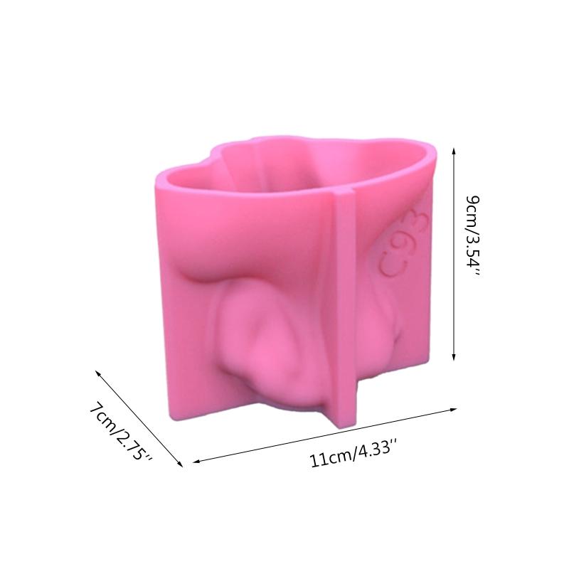 Succulents Flower Pot Resin Silicone Mold Suitable for Diy Garden Concrete Flower Pot Candle Holder Crafts Home Decor