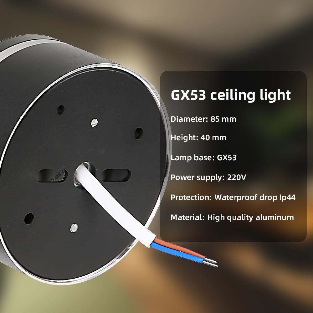 

GX53 Потолочный светильник LED 110-220 В Внутренний светильник для кухни Гостиной Спальни Коридора Украшения Дома Потолочные светильники Led No Bulb