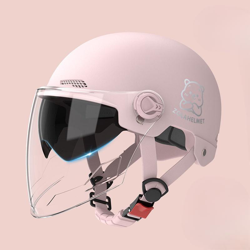 New National Standard Class A Electric Battery Car Helmet for Men and Women In Summer Double Mirror Sun Protection Half Helmet for Four Seasons