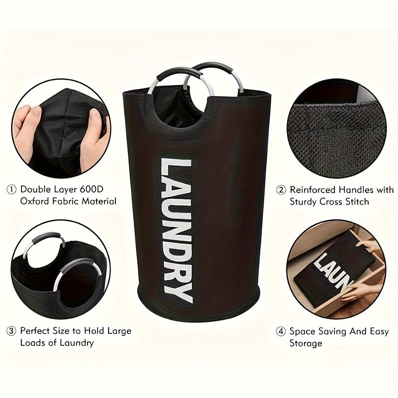 Oxford cloth laundry bag, dirty clothes storage basket, foldable bathroom clothes bucket, large-capacity dirty clothes basket