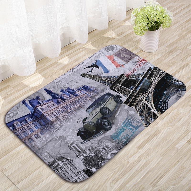 Building Tower Kitchen Floor Mat Bedroom Non-slip Carpet Household Door Mat Entry Floor