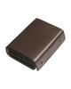 Modiko Men's Bifold Wallet, Genuine Tochigi Leather, Mini, Made In Japan, Large Capacity, Box-Shaped Coin Purse, Compact, Box-Shaped, Suitable for Lef