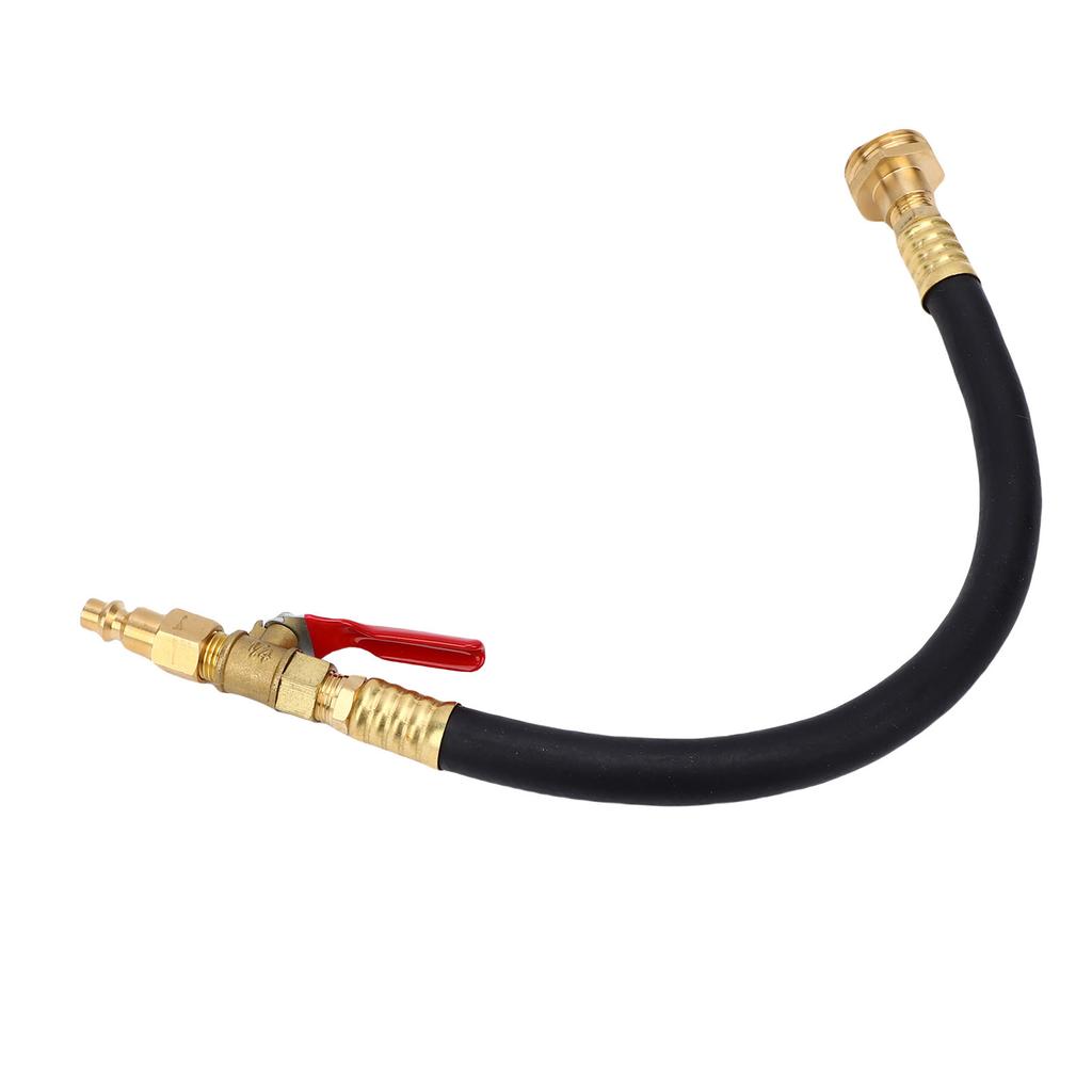 RV Winterizing Kit Brass Rubber Water Line Blowout Fitting Adapter with Shut Off Valve Quick Connect Plug for RV