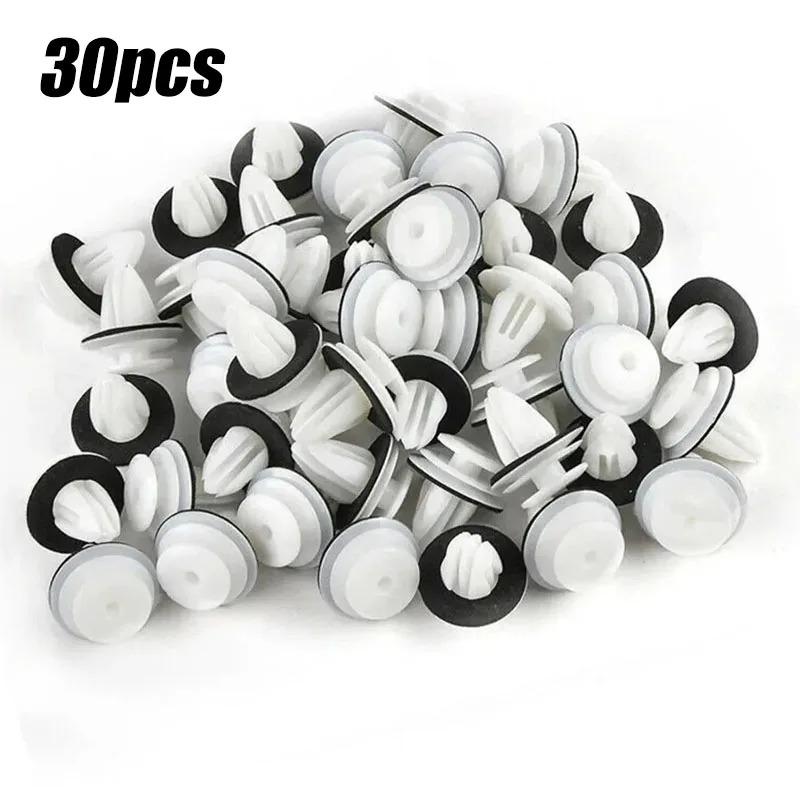 10/300PCS Auto Door Panel Clip with Seal Ring Auto Fastener Rivet Bumper Clip Retainer Car Interior Retaining Accessories