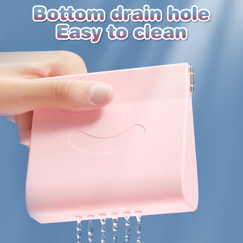 1Pcs Silicone Denture Tray Box Vent Holes Dental Denture Box False Teeth Protective Case Dental Braces Retainer Storage Case