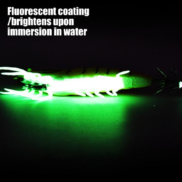 1 Pair Lures Baits Squid Jig with Rings Bead Fishing Lures Glow Jig Hook Artificial Baits Squid Jig Cuttlefish Hook