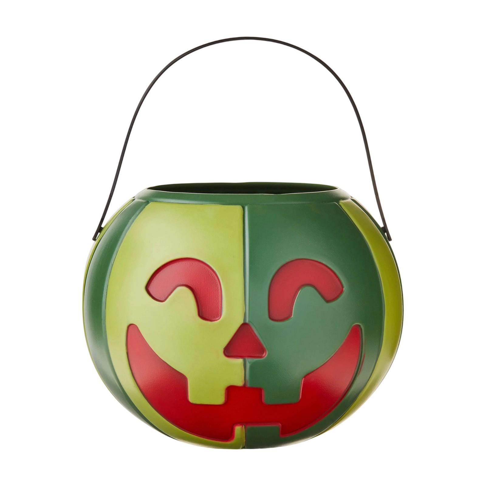 

Хэллоуин Ведро Тыква Арбуз, Диаметр 8 дюймов, Зеленый, Летний Спуктакуляр, Празднуйте Как One Size