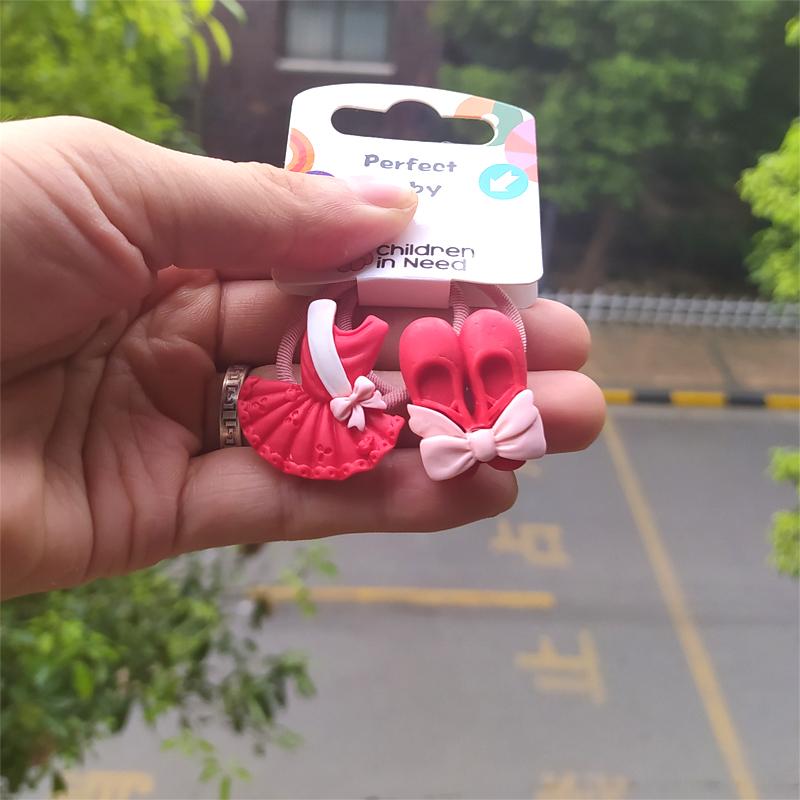 

2 шт. Балетки, одежда для танцев, милый головной убор принцессы, детские эластичные резинки для волос, детские веревки, аксессуары для девочек, детский головной убор