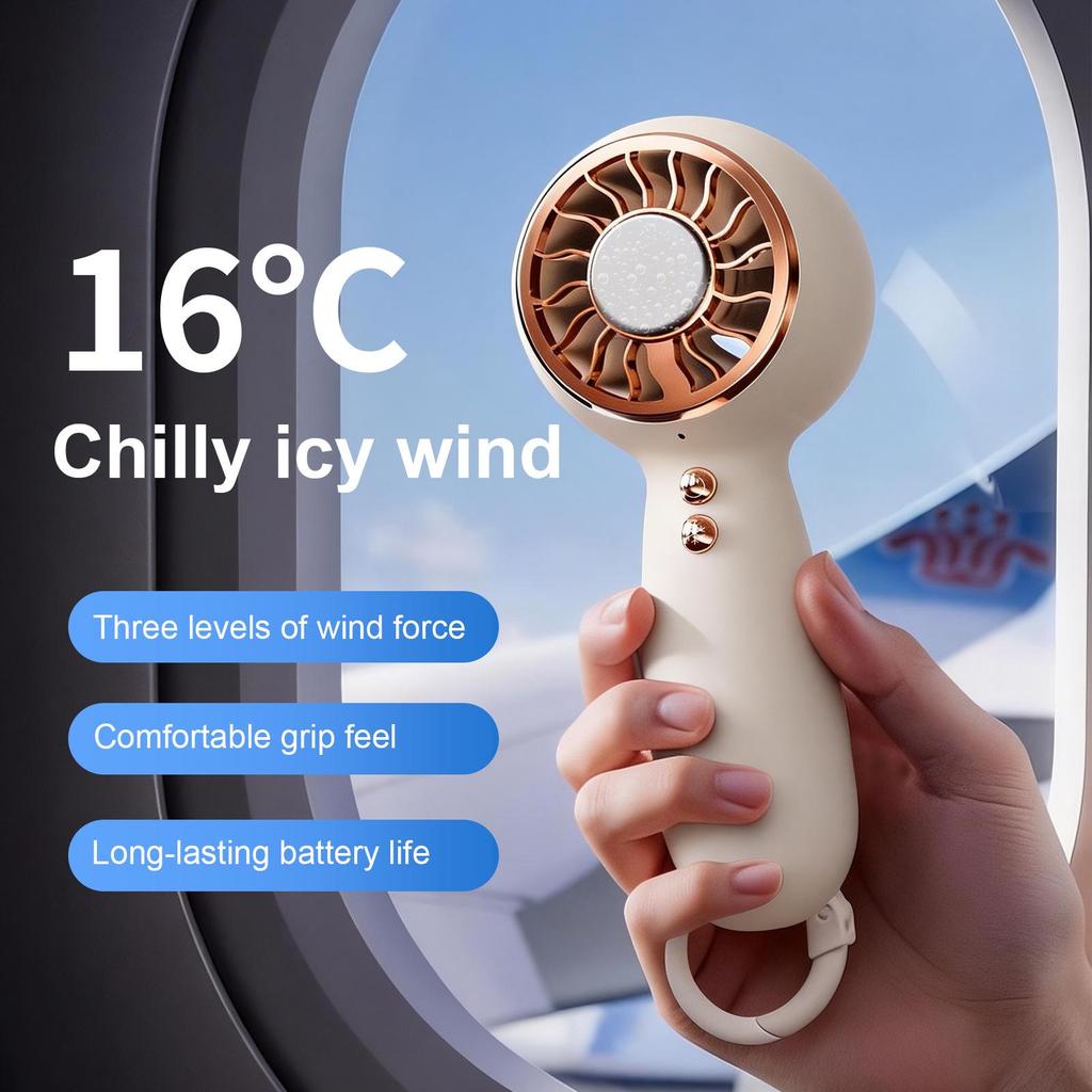 Portable Silent USB Rechargeable Mini Fan with Long Battery Life
