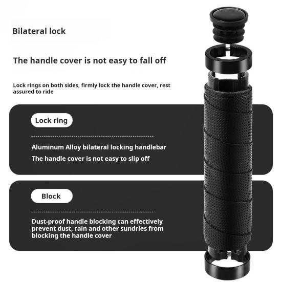 1 pár krytů řídítek jízdního kola, protiskluzové, umělé kůže, tlumící nárazy, MTB silniční a horské kolo, rukojeť, pouzdro, příslušenství pro jízdní kola
