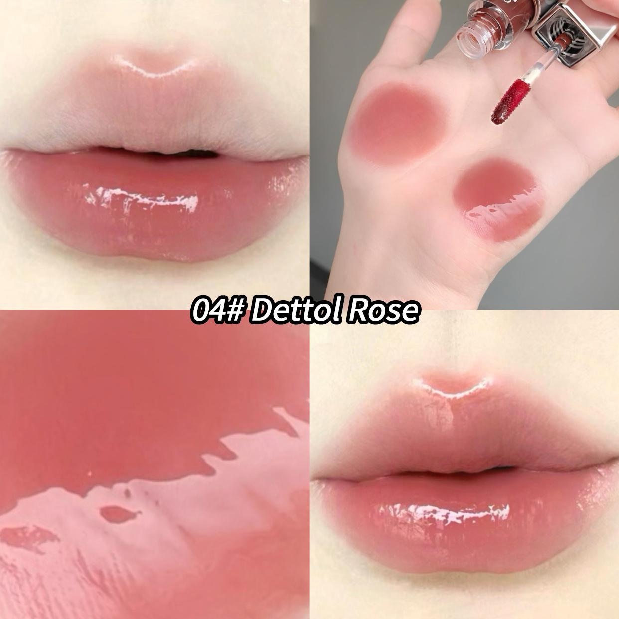 

Gege Bear Mirror Water Lip Glaze Style Стойкий блеск для губ, увлажняющая гладкая, нелипкая помада для сияющих увлажненных губ